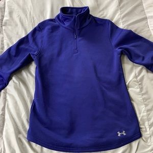 Indigo Under Armor women’s quarter zip hoodie